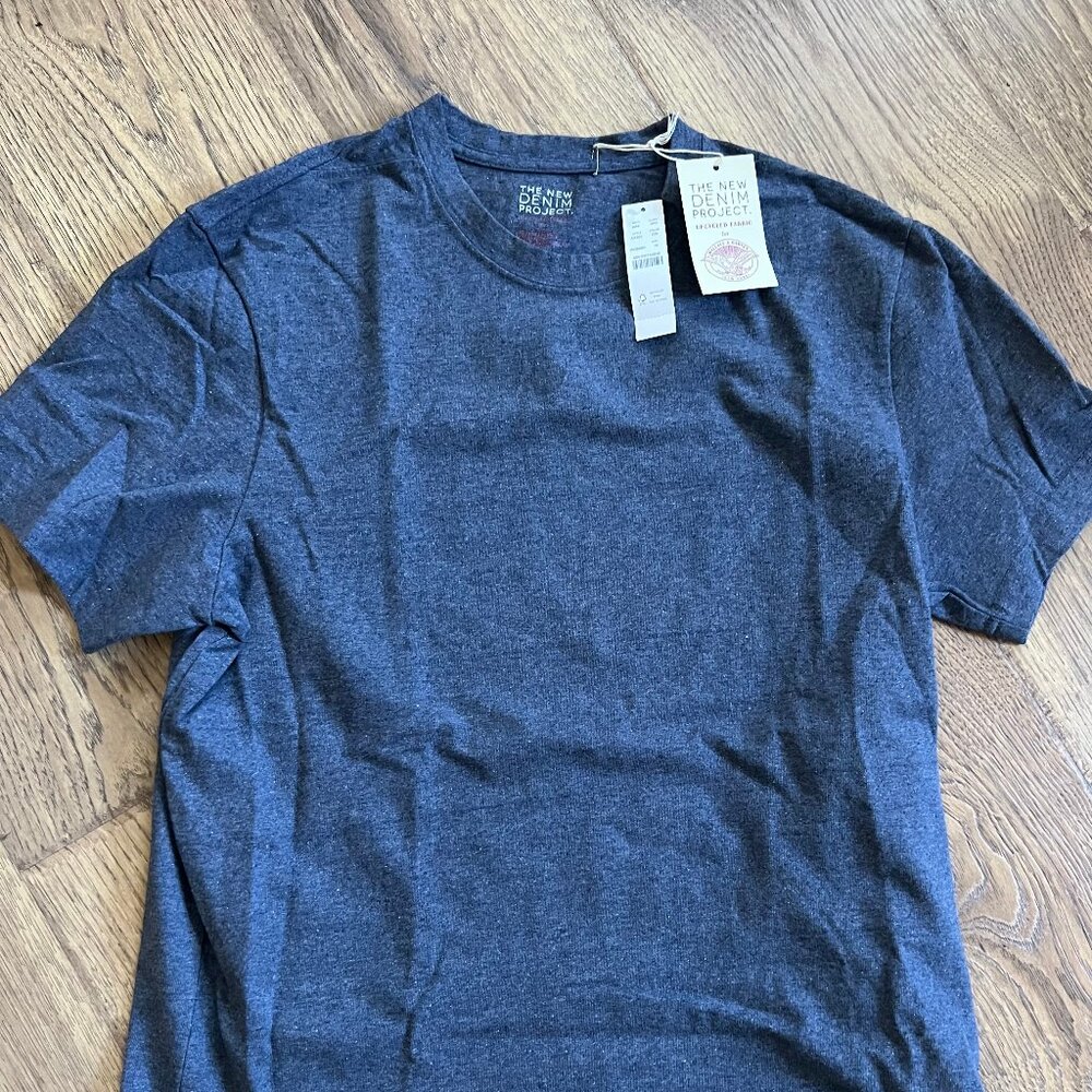 Men's J.Crew T-Shirt Denim Project Size Medium Blue